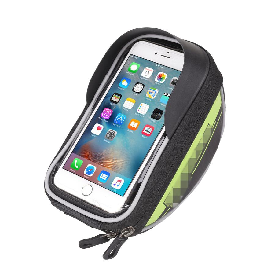 Universal Motorcycle Bike Handlebar Holder Mount Waterproof Bag Case for Mobile Phone GPS With Reserved Charging Port