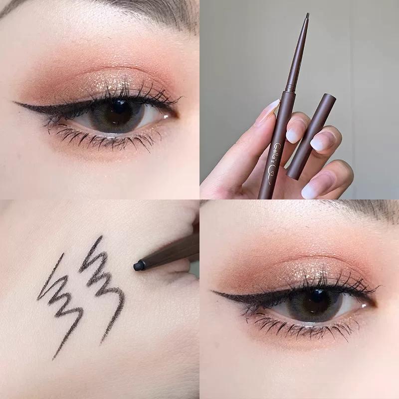 Recommended Ultra-Fine Eyeliner Gel Pen in Pink, Waterproof, Smudge-Proof, Long-Lasting, Non-Fading, Makeup for Beginners, Popular Model