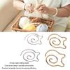 8pcs Metal Spiral Cable Knitting Needle Round Cable Needle Shawl Pin  For Knitter