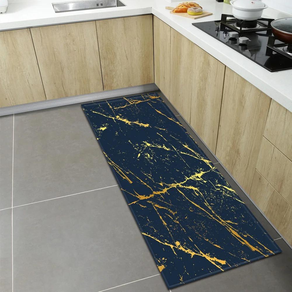 Wzorzysta Mata Podłogowa z Teksturą Marmuru do Domu Kuchni Dekoracja Przed Drzwiami Mata Podłogowa
