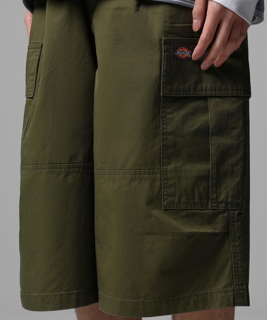 Dickies Washed Twill Cargo Shorts Olive