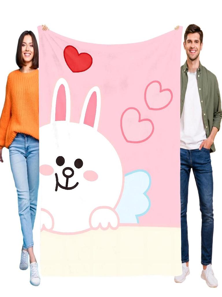 Brown Bear Throw Blanket for Bed Decor Home Textiles Comforter Cooling Sofa Blanket Halloween Summer