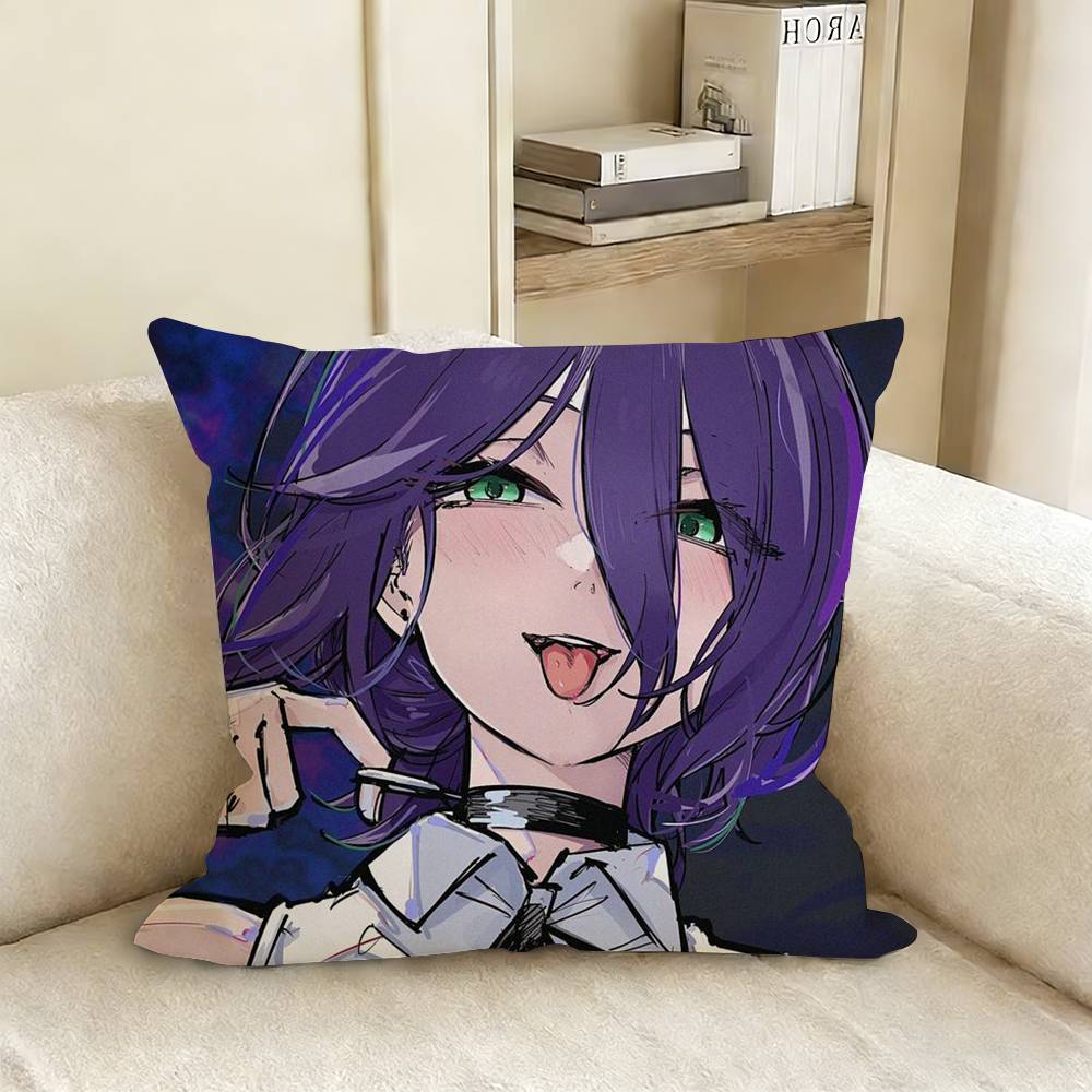 CChainsaw Man Cool RReze Pillow Case Living Room Sofa Cushion Cover Suitable For Home Bedroom Room Decoration