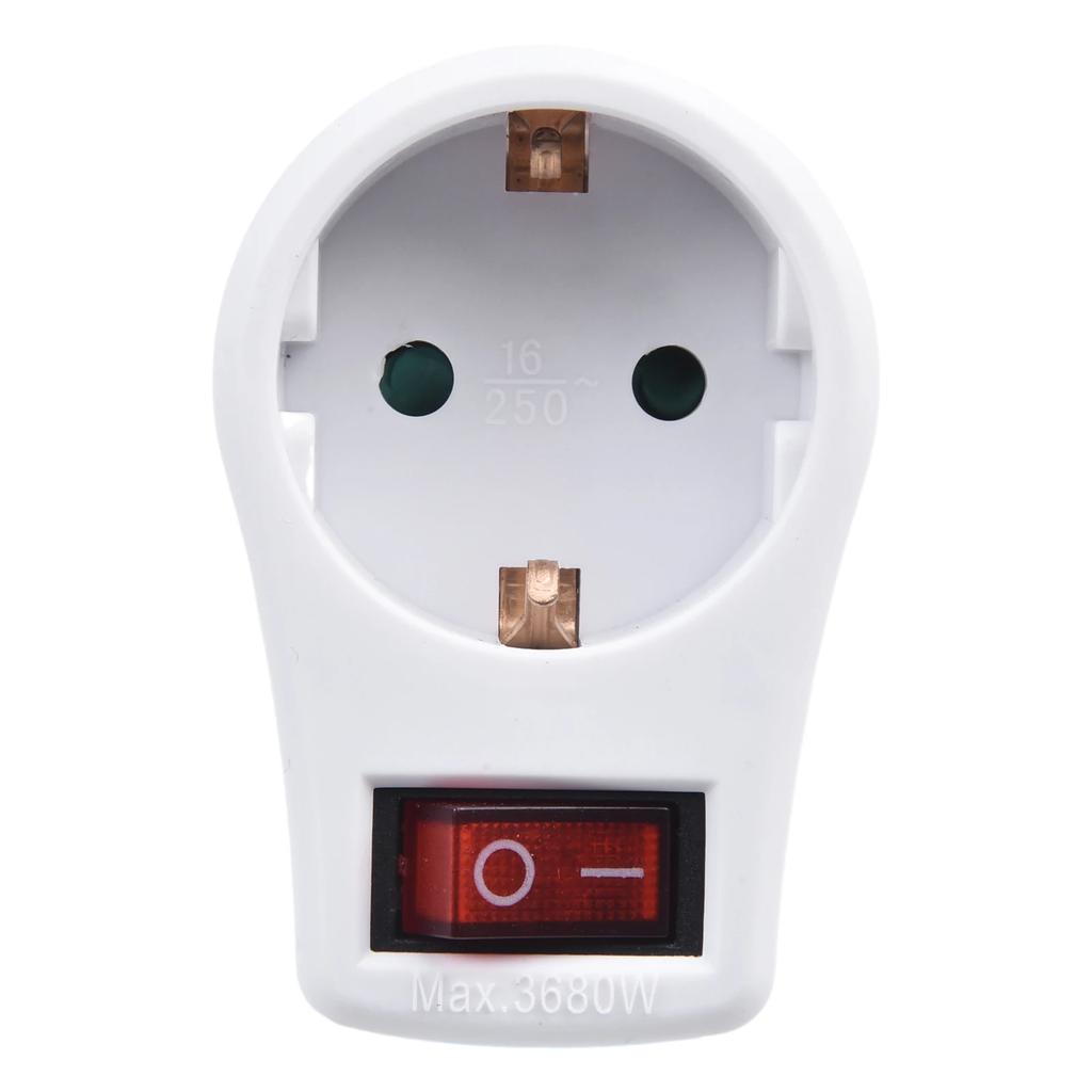 Accessories Conversion Socket 72x50x75mm Plastic Socket Adapter Socket With Light Switch High Quality Practical