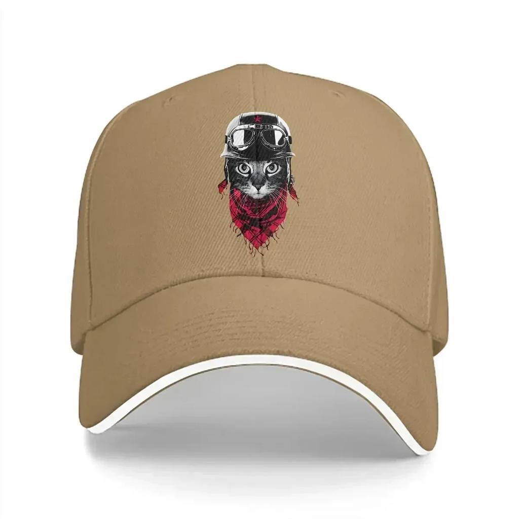 Pure Color Dad Hats Adventurer Cat Hat Sun Visor All Seasons Travel Adjustable Baseball Caps Cats Peaked Cap