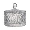 Aoyama Glassware Small Bowl with Lid, Storage Container, Canister (with Lid), Approx. 9cm, Vulcan AMG-CA-P702