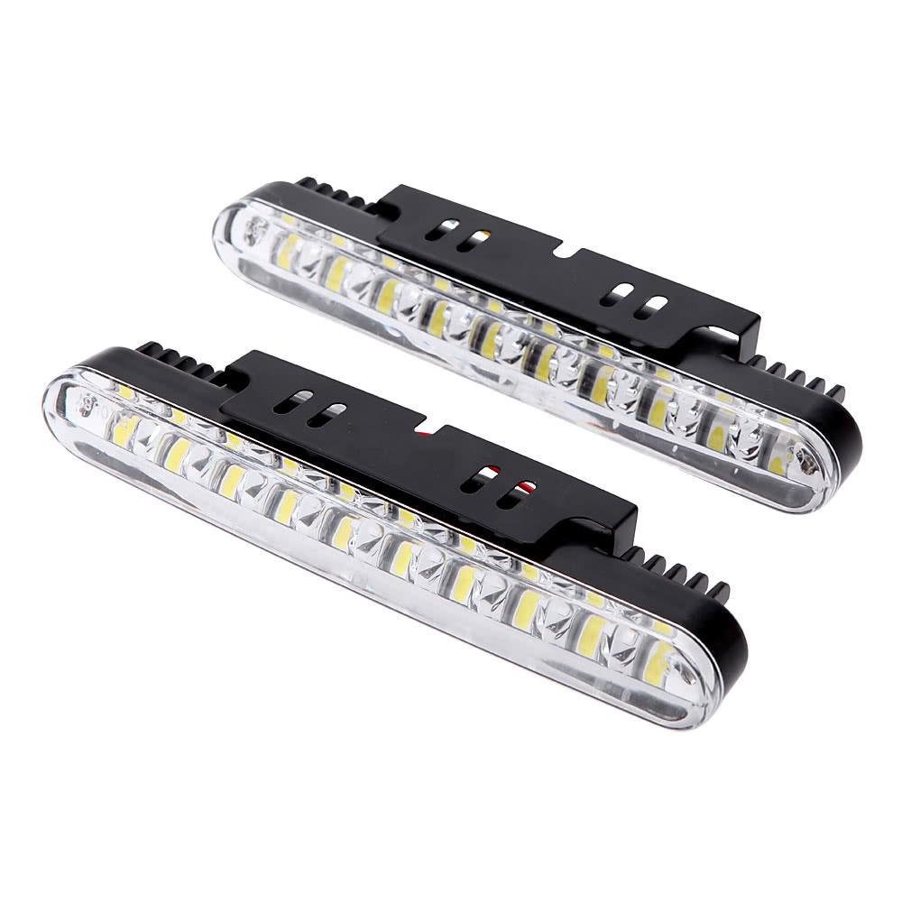 2x 30 LED Daytime Running Lights Car Driving Lamp Turn Signal Indicators Lights New