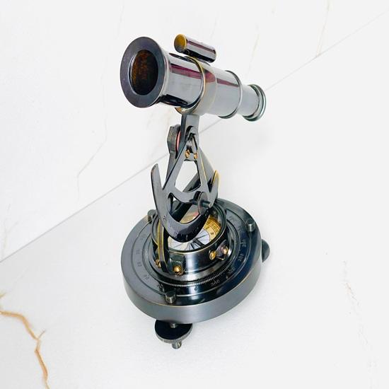 

13,97 см Латунный Алидадный Телескоп Компас Морская Навигация Подарок Морской Геодезист Коллекционный Декор для Стола Подарок