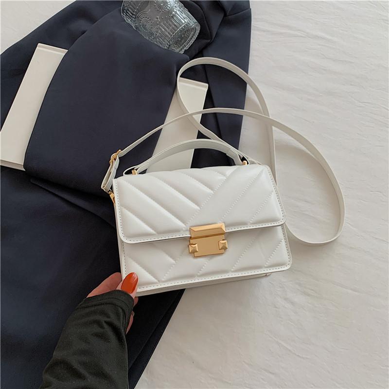 

Fashion women s bags Small square bags Autumn new simple trend bags Commuter trendy shoulder messenger bags білий
