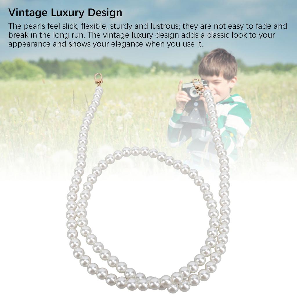 110cm Artificial Pearl Handle Strap Pearl Chain Replacement Pearl Beads Bag Chain for Purses Handbag