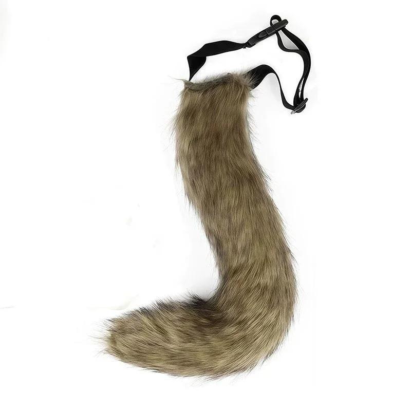 New Halloween Fox Mask Set Prop Accessories Cute Handmade Fox  Ears and Tail for Halloween Cosplay Party Costume Accessories