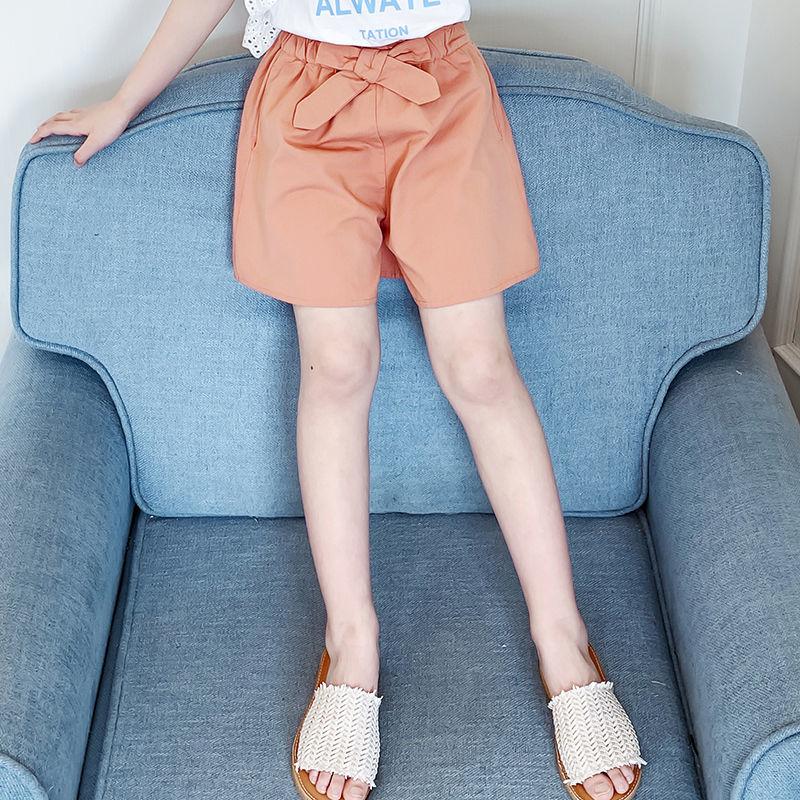 

Шорты для девочек для летней носки Корейские детские тонкие и универсальные повседневные брюки Модные брюки 140 оранжевый