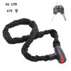 Outdoor Bicycle Chain Lock with Keys Anti-Theft Security Lock for Mountain Bike Electric Bike Motorcycle 60CM 90CM 120CM 150CM 4