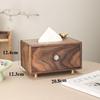 Solid Wood Tissue Box Paper Storage Boxes Wooden Napkin Box Handkerchief Organizers Bedroom Table Decoration Kitchen Accessories