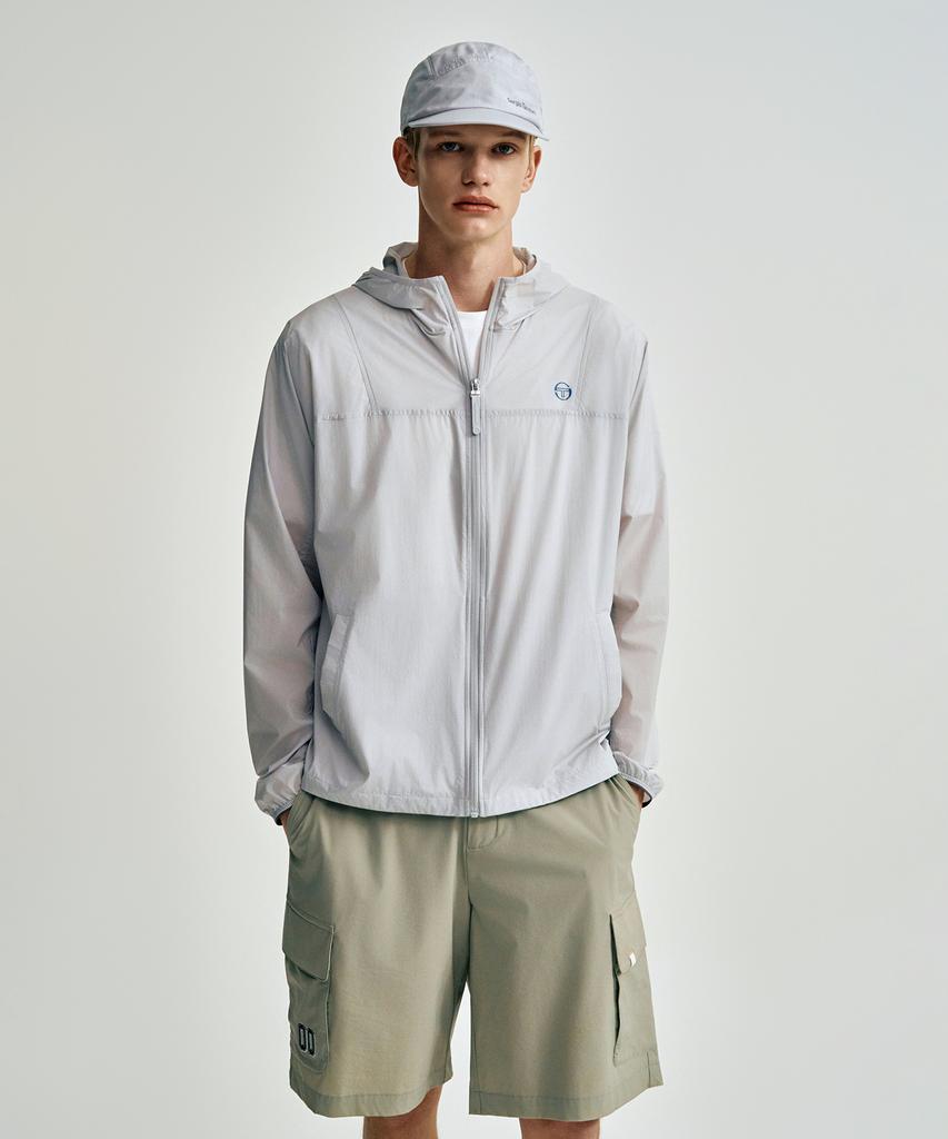 Sergio Tacchini M Comfortcool Lightweight Woven Jacket (L.Grey)
