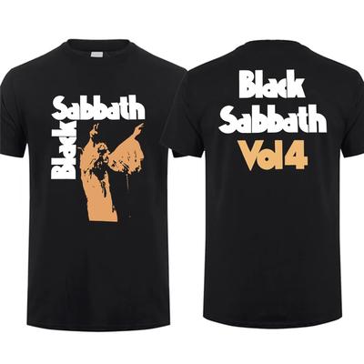 T-shirts en coton pur pour hommes et femmes du groupe Sabbath en 2025 Confortables De haute qualité Un incontournable pour le festival
