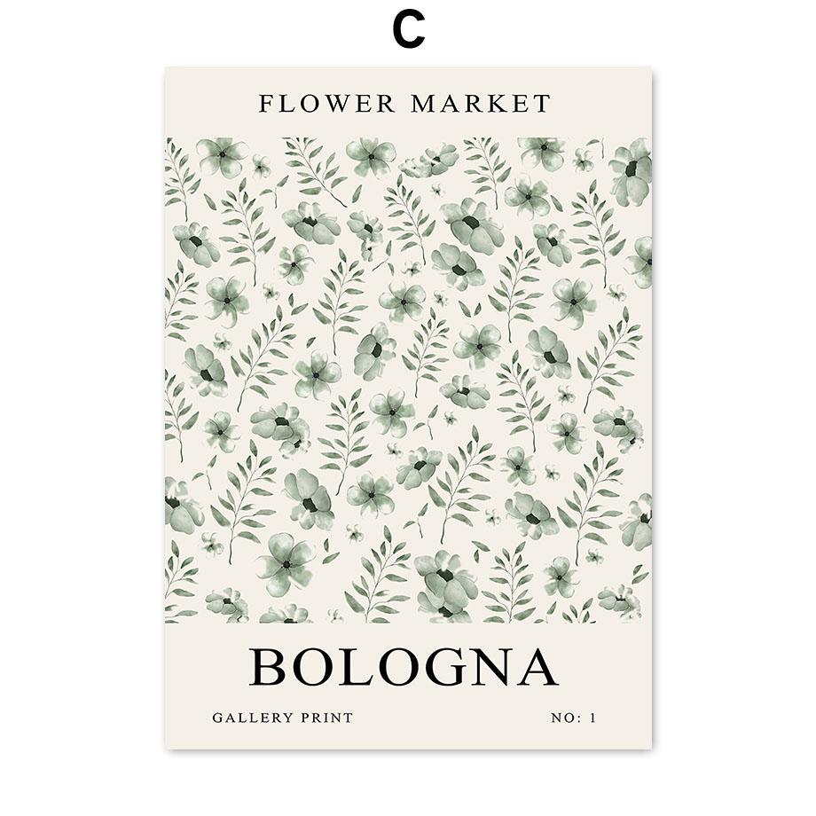 Grüne Matisse Bauhaus Yayoi Kusama Blumenmarkt Poster und Drucke Wand Kunst Leinwand Malerei für Wohnzimmer dekorative Bilder