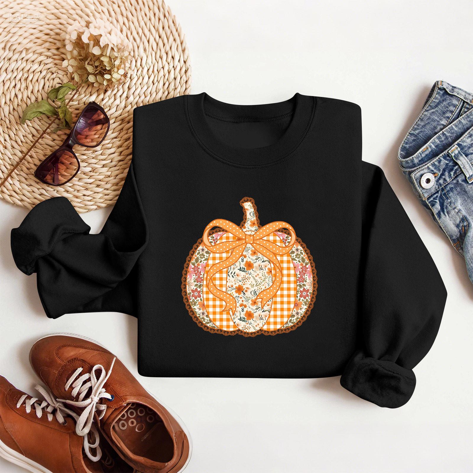 

Женские топы Женский свитшот с длинным рукавом Повседневный с круглым вырезом Свободного кроя Пуловер Флисовые топы XL чёрный