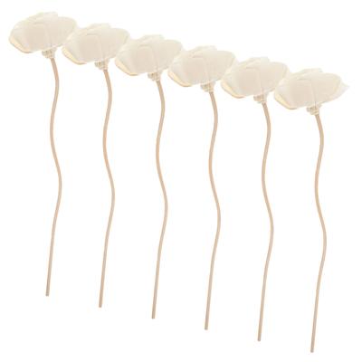 6Pcs Dried Flower Diffuser Sticks Essential Oil Reed Diffusers Aromatherapy Stick Set Home Bedroom Bathroom Aroma Sticks