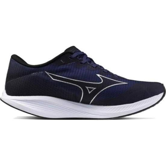 Mizuno Duel Flash Track and Field Shoes for Navy x Silver x 3E Men, Black, 26.0 cm,