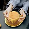 Tasse et soucoupe en laiton pur avec motif en relief, pour servir le thé, le café, vaisselle