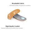 Orthopedic Shoe Sole Insoles For Feet Men/Women Relief Pain Cushion Flat Feet Arch Support Breathable Leather Half Pads Insert