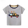 European & American Style Boys' Cartoon T-Shirt - Short Sleeve, Knitted Cotton, Summer Wear