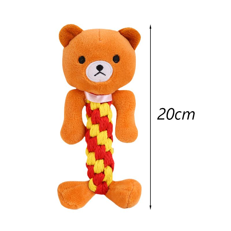 Puppy Dog Chew Toys Ropes Bite-resistant Molar Stick for Small Dogs Chihuahua French Bulldog Cleaning Teeth Toy Pet Accessories