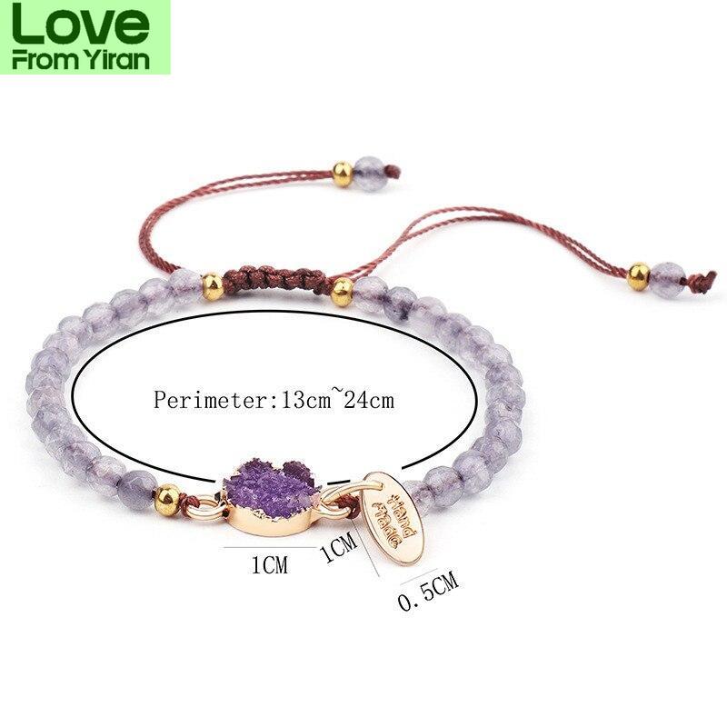 Lady Bracelets Natural Stone Bracelets Rope Chain Bracelets Handmade Quartz For Women Jewelry Voguish Fashionable JewelryFashion Bracelets