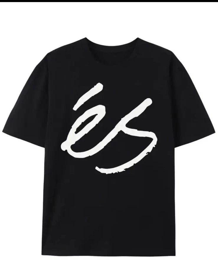 Men s Skateboard T-Shirt Black Cotton L Large S