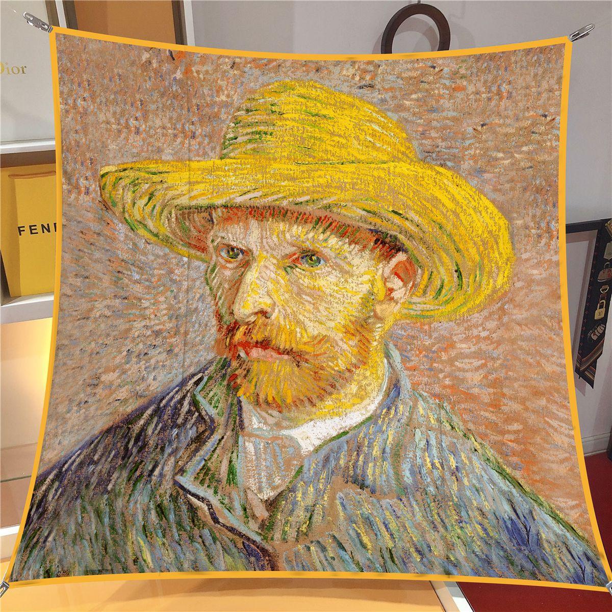 

Новый шелковый шарф с принтом Self-Portrait, квадратные шарфы, головной платок, эшарп, шелковые фуляры, женские накидки, пляжные шали, бандана, женские хиджабы, 90 см 90x90cm