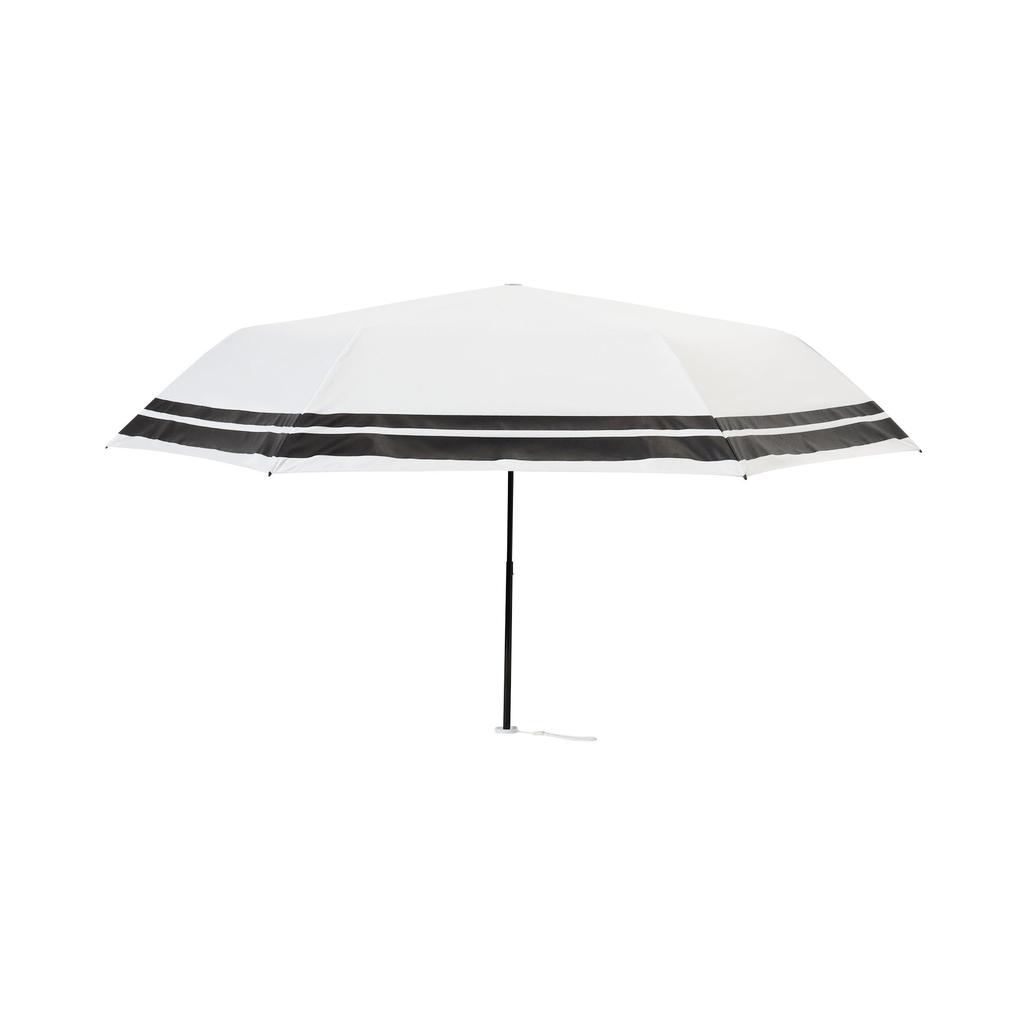 Francfranc Heat Down Double Line Folding Ivory for both sunny and rainy Umbrella, 55cm, (Suitable weather)