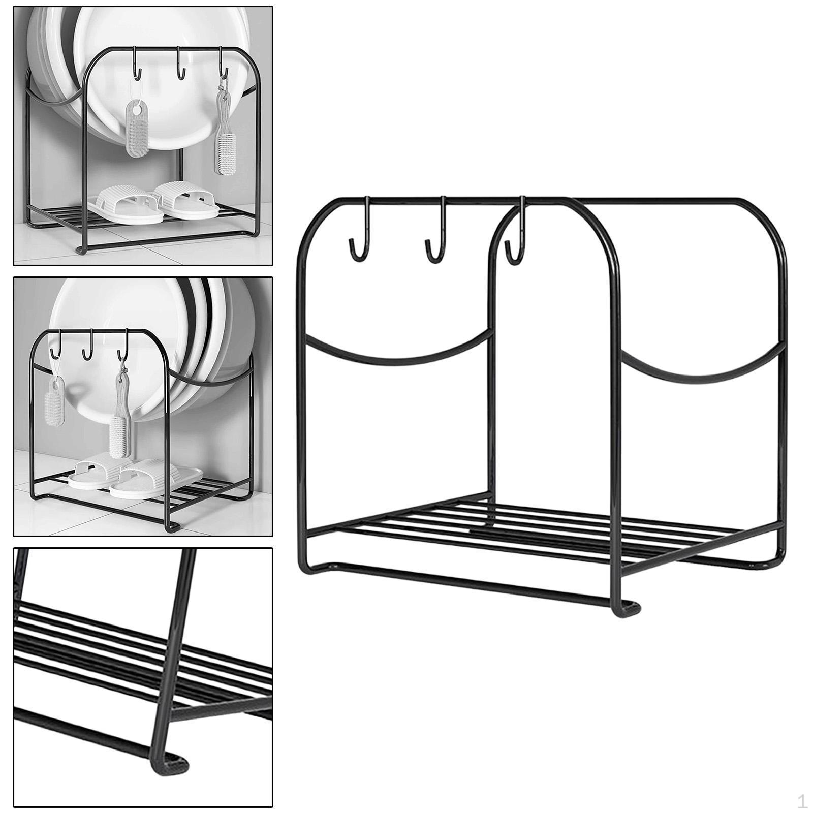 

Держатель для хранения раковины в ванной, бытовой, многофункциональный, водонепроницаемый, компактный, портативный, прочный органайзер чёрный