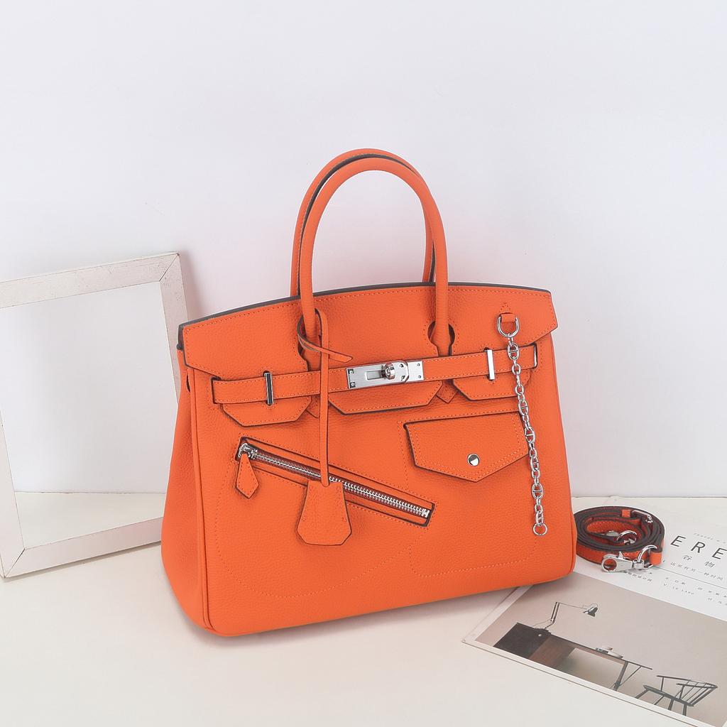 Rock-Punk-Motorradtasche aus hochwertigem, vielseitigem Leder, erstklassigem Rindsleder, geräumiger Handtasche für Damen