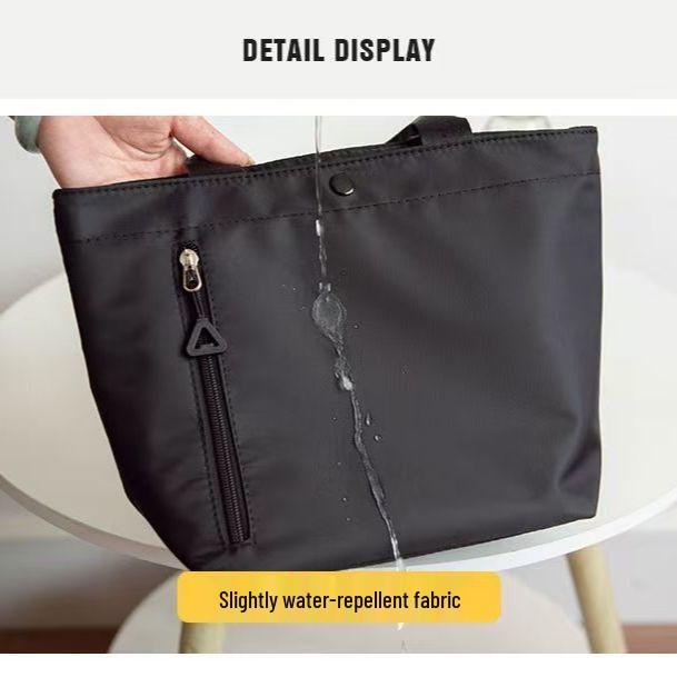 Große wasserabweisende Reißverschluss-Tragetasche im koreanischen Stil - Vielseitig, schlicht und schmutzabweisend
