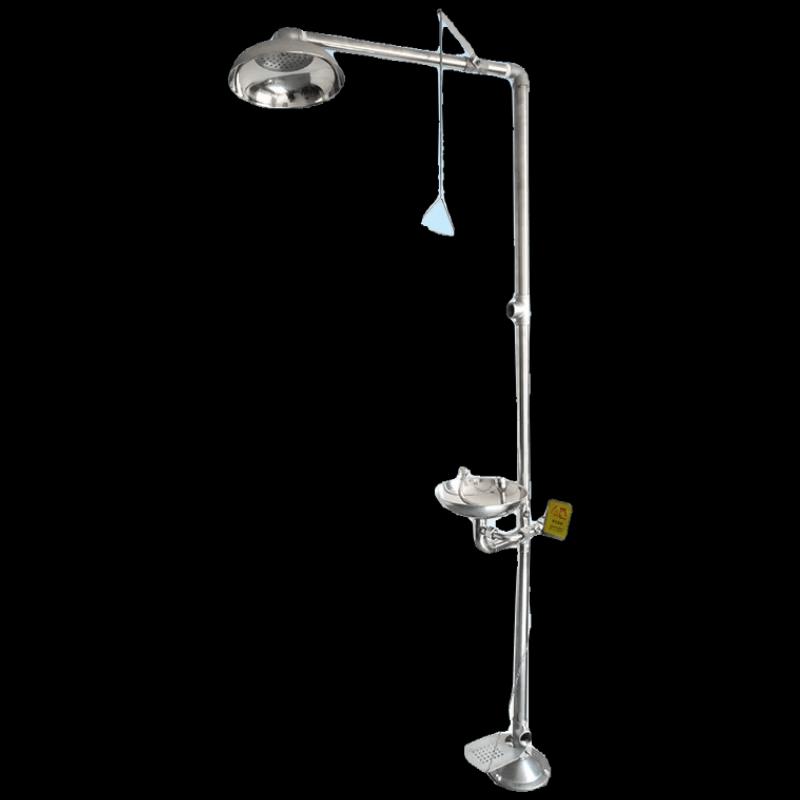 Stainless Steel Combined Emergency Shower & Eyewash Station