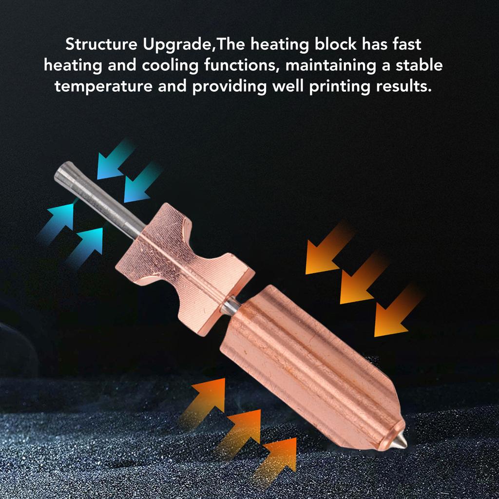 0.4mm Hardened Steel Nozzle for Flashforge AD5X 3D Printer Quick Detachable Hotend Nozzle with Silicone Sleeves Cleaning Brushes