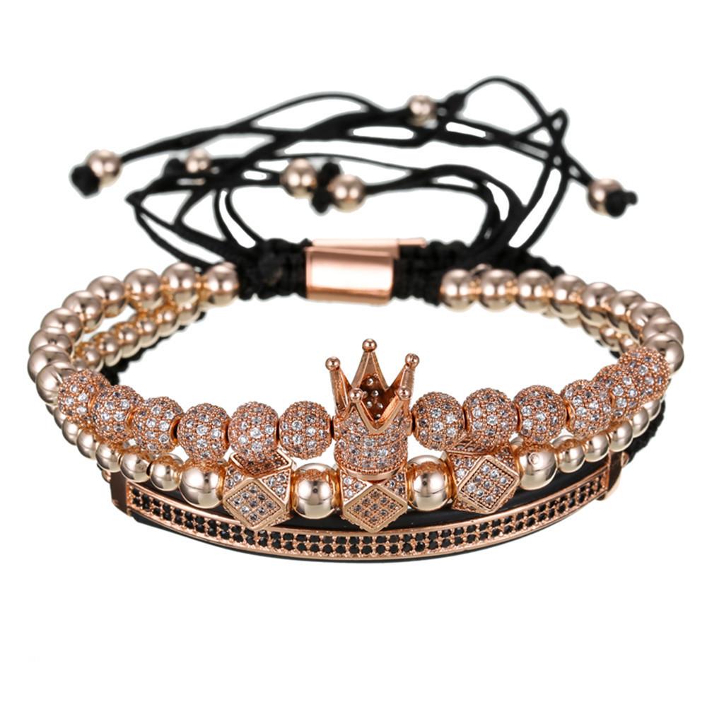 

Мужской браслет JYL TS Набор с бирюзой Усиливает приключения и гармонию Rose gold 12 6mm лазурит