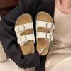 Fashion 2025 New Fashion Style Womens Flat Slippers Summer Outdoor Beach Sandals Female Classic Crok Buckle Sandal Lady Slides