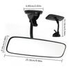 Wide-Angle Car Rear View Mirror Suction Cup Hose Auto Interior Rearview Mirror 360° Rotatable Universal Car Rear Mirror