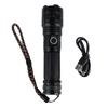 Zatahovatelná svítilna Super jasná Dlouhý dosah Indikátor baterie Hliníková slitina USB svítilna pro venkovní kempování