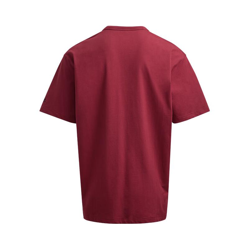 Under Armour Casual Sports Series Logo Loose Round Neck Short Sleeve T-Shirt Unisex Tops Flame-Red 6006007-625