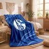 Schalke 04 Thema Fleecedecke Gemütliche Weiche Plüschdecke für Schlafzimmer Couch Reise