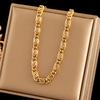 EILIECK 316L Edelstahl Metallkettenhalskette Für Frauen Mode Vergoldete Halskette Wasserdichter Schmuck Damen Geschenk