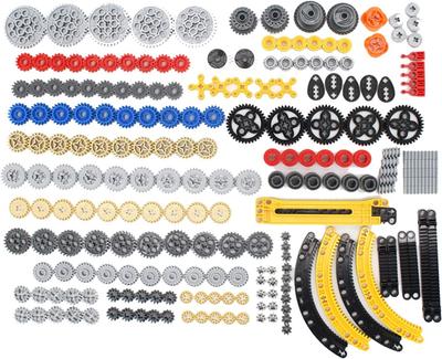 SEEMY 233 Piece Gear Set for Technic Series Parts Compatible with LEGO Technic Parts DIY Gear Assortment Pack (Lift Arms, Pins, Axles, Connectors)