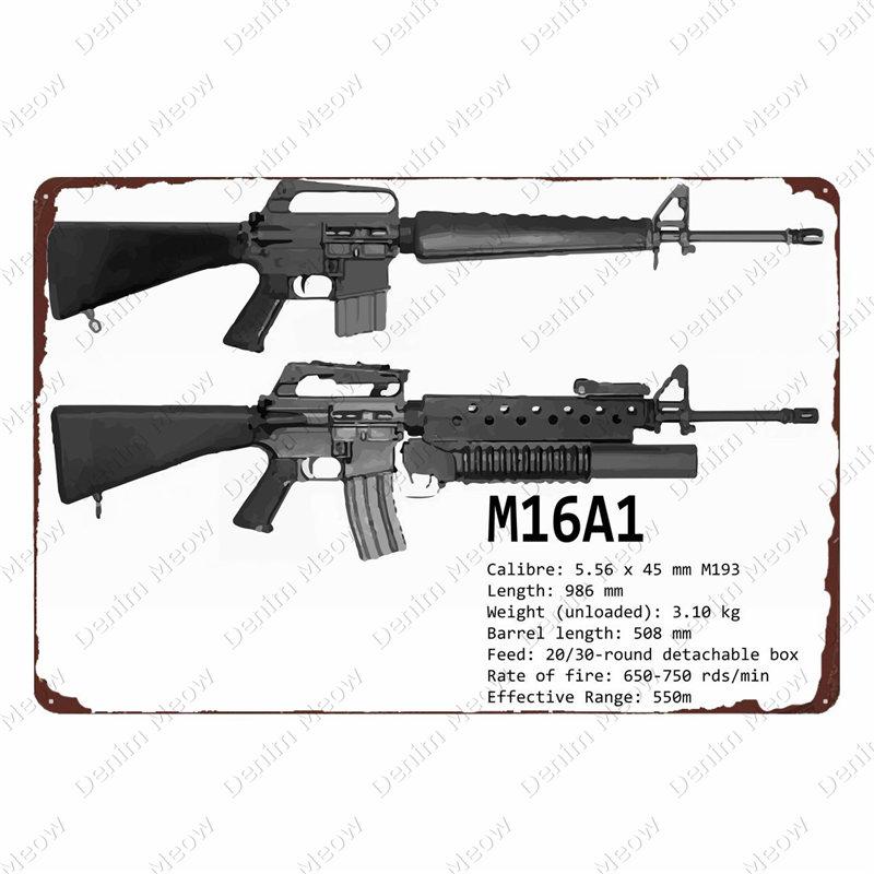 Uzi Vintage Metallschild, Waffenschild, Bar, Club, Café, Zimmerdekorplatte, Gewehrblechmalerei, Militärfans, Wandaufkleber