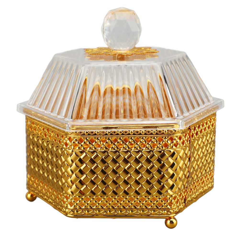 Dekorativní dóza Retro Vynikající Kov Akryl Cukrovinka s víkem na Párty Banket