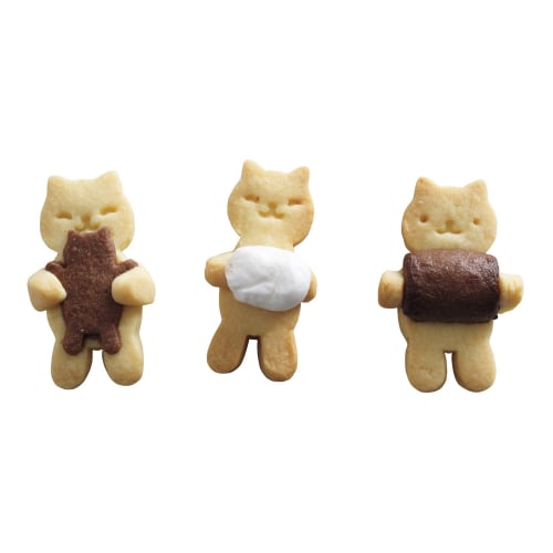 KAI Cookie Mold COOKPAD Cuddling Cat Made In Japan DL8075