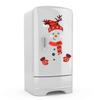 Graffiti Christmas Snowman Stickers PVC Snowman Door Decal Snowman Refrigerator Sticker  Window