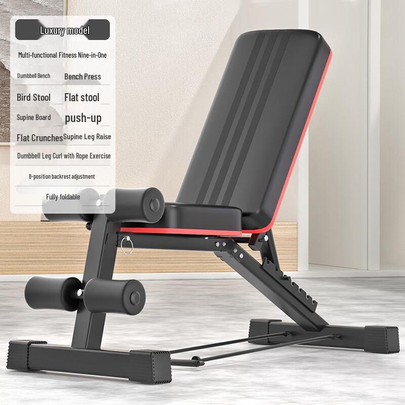 WEZHO 9-in-1 Luxury Multifunction Dumbbell Bench